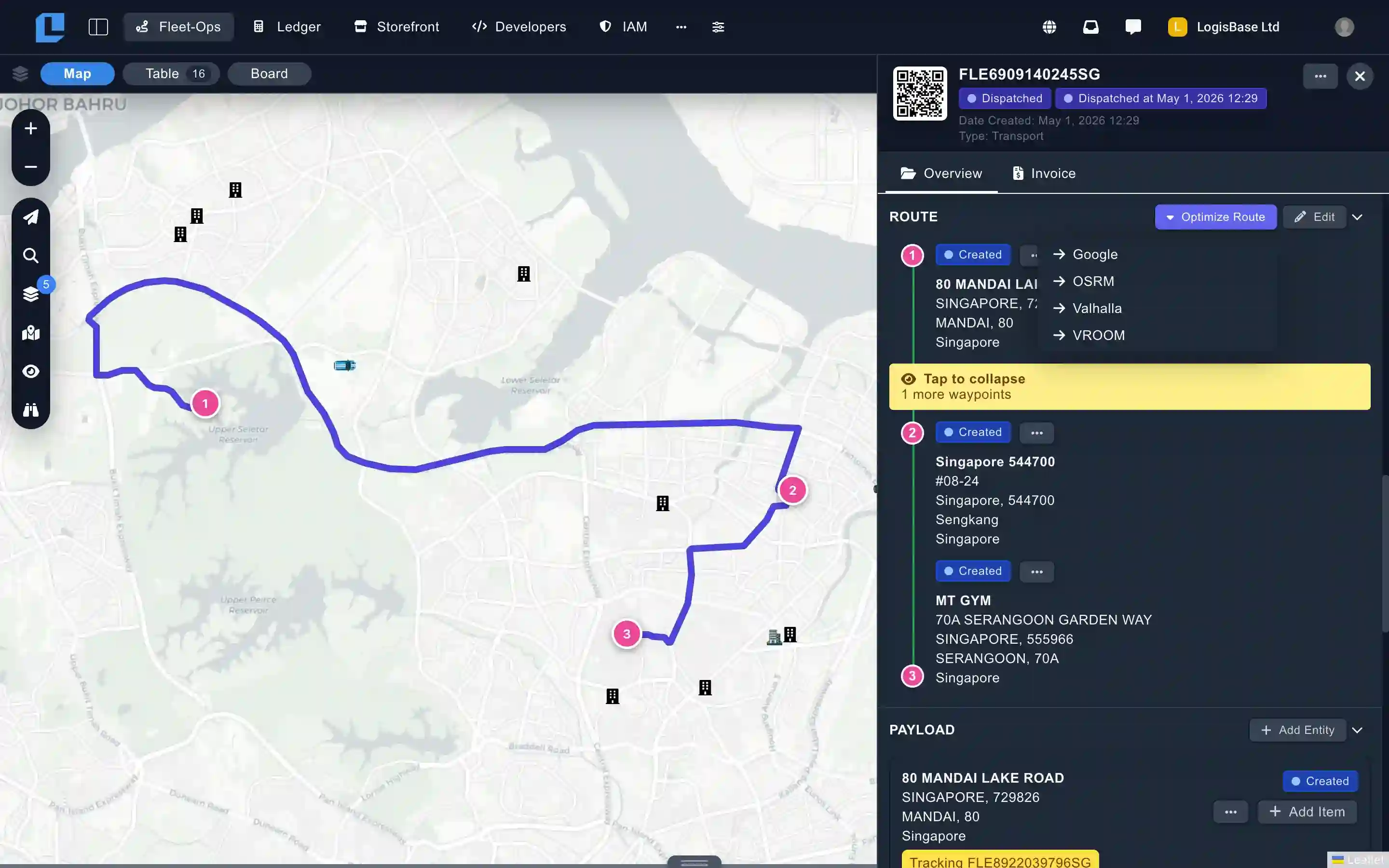 Route Density Optimization